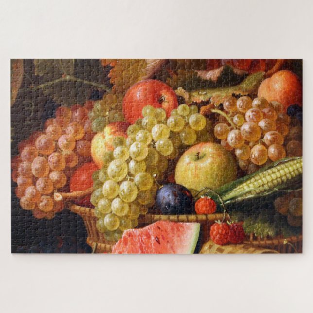 Bountiful Fruit Basket Jigsaw Puzzle (Horizontal)