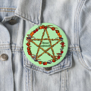 Bountiful Harvest 4 Inch Round Button