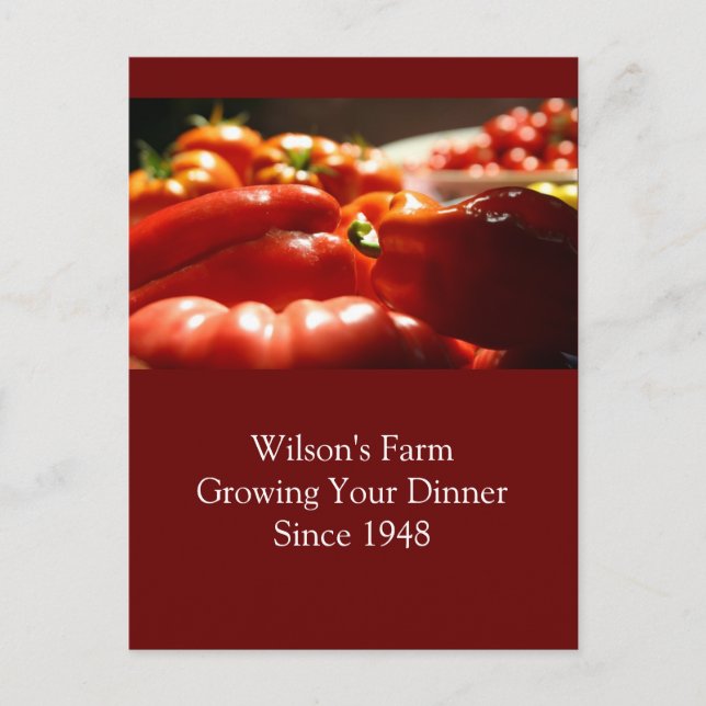 Bountiful Harvest Postcard (Front)