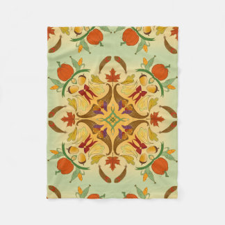 Bountiful Harvest Radial Art Fleece Blanket