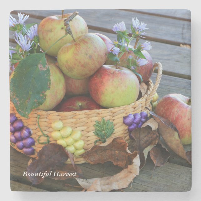 Bountiful Harvest Stone Coaster (Front)