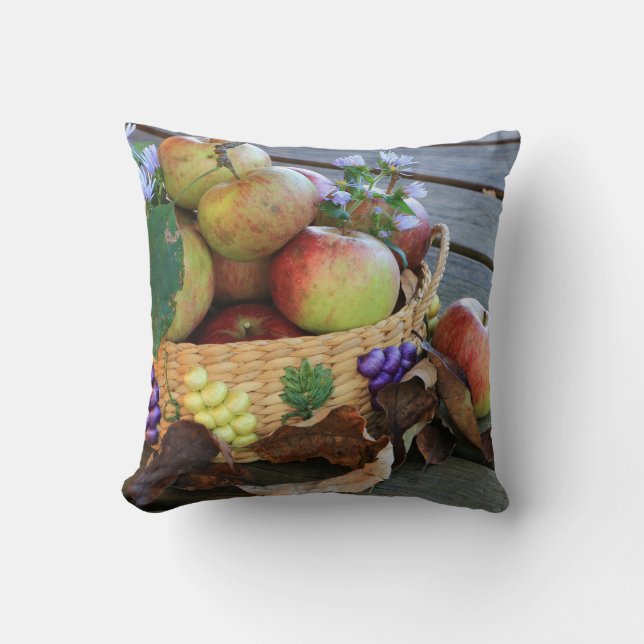 Bountiful Harvest Throw Pillow (Front)