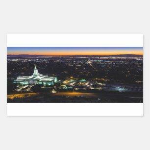 Bountiful Lds Mormon Temple Sunset Sticker