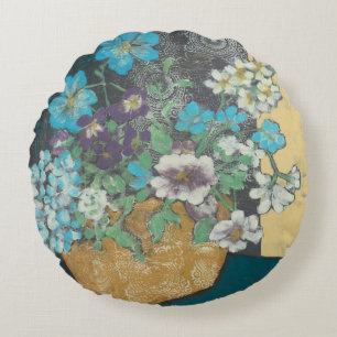 Bountiful Spring I Round Pillow