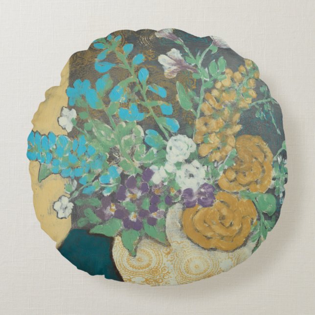 Bountiful Spring II Round Pillow (Front)