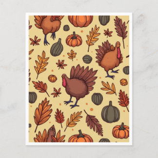 Bountiful thanksgiving paper sheet