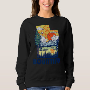 Bountiful Utah Nature State Pride Mountains Retro Sweatshirt
