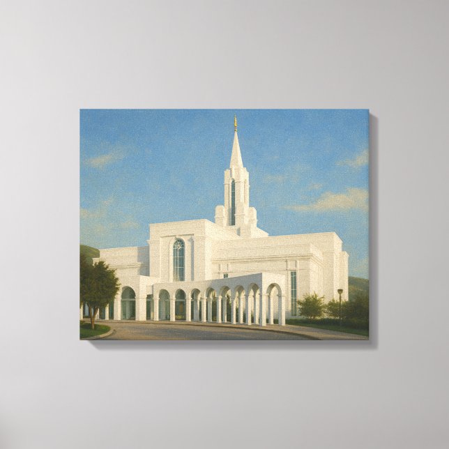 Bountiful Utah Temple Painting™ LDS Art Canvas (Front)