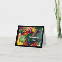 Bountiful wishes for Thanksgiving Greeting Card