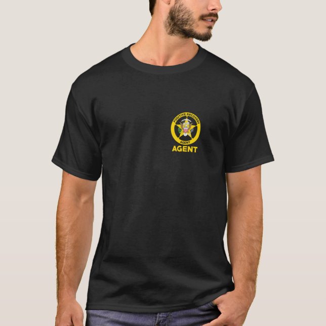 Bounty Hunter for Fugitive Recovery Agents LEO T-Shirt (Front)