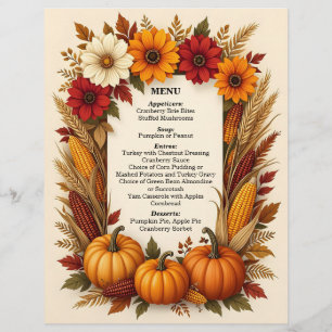 Bounty of the Fields Thanksgiving Letterhead
