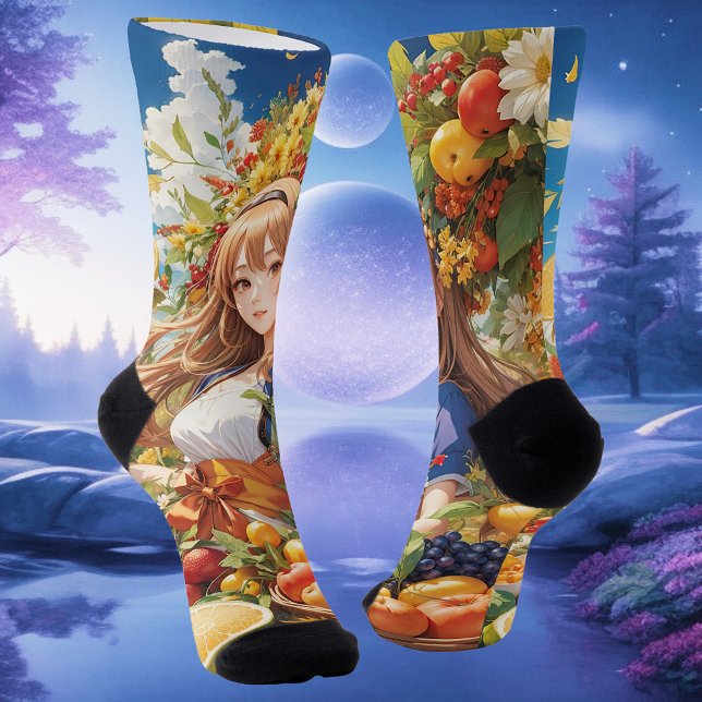 Bounty of the Seasons: A Celebration in Collage Socks (Creator Uploaded)