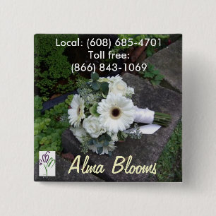 Bouquet 2 Inch Square Button
