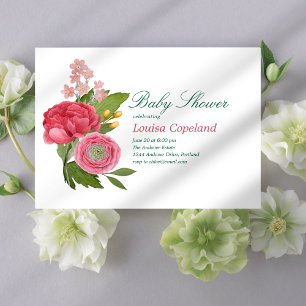 Bouquet Baby Shower Invitation