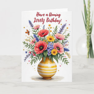 Bouquet Birthday Card