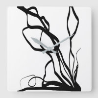 Bouquet Blanc: Abstract White & Black