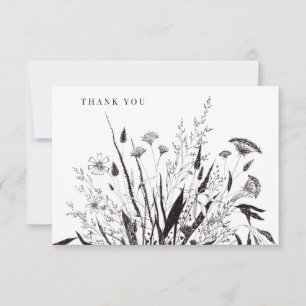Bouquet botanique floral Merci Notes