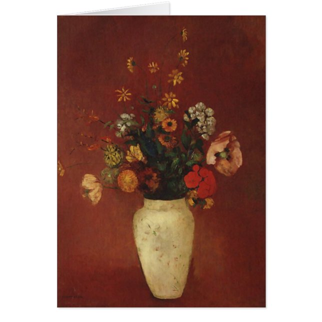 Bouquet dans un vase chinois, Odilon Redon Fine Ar (Devant)