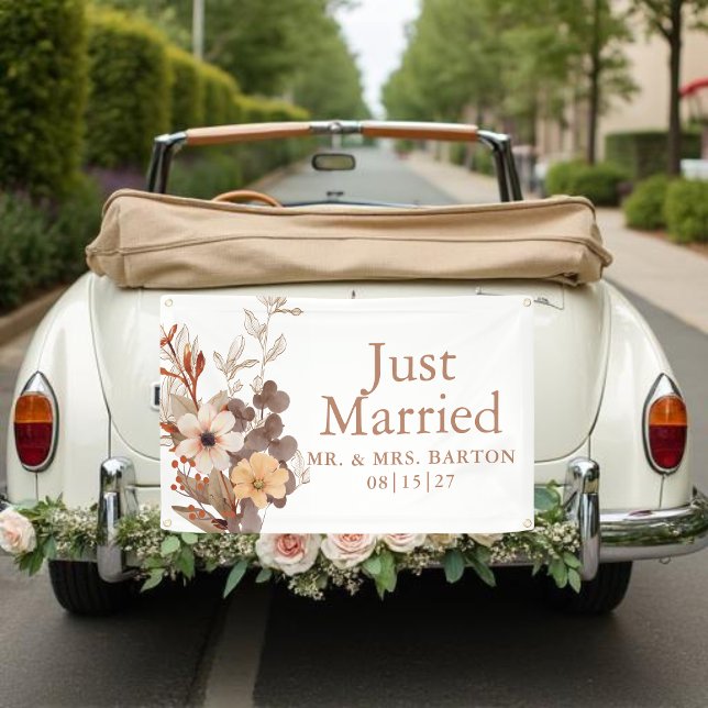 Bouquet d'automne Bannière de voiture pour jeunes  (Créateur téléchargé)
