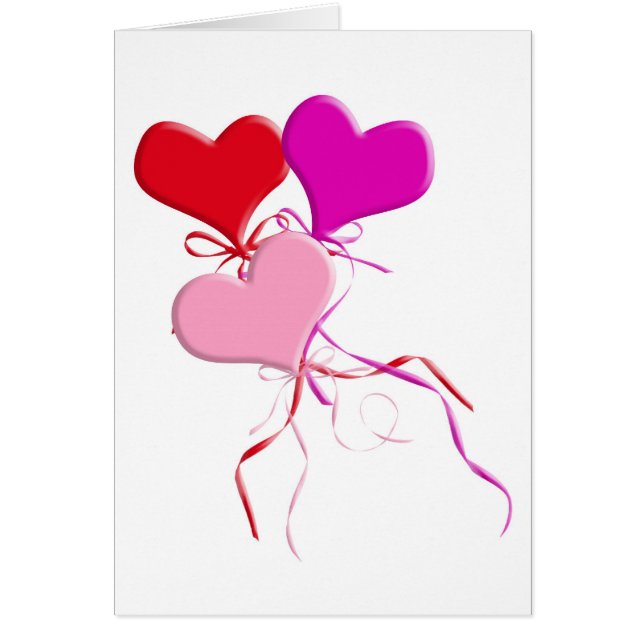 Bouquet de ballon Saint-Valentin Coeur (Devant)