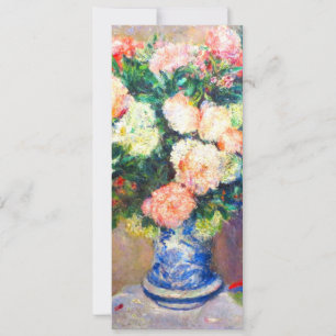 Bouquet de chrysanthèmes et une carte de fan japon