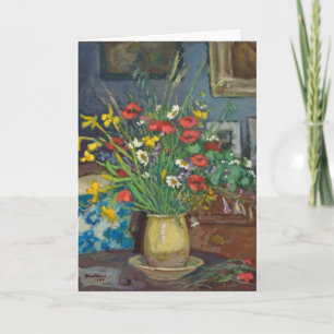 Bouquet de Fleurs   Albert André Card