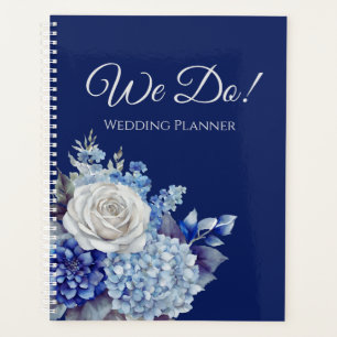 Bouquet de fleurs bleu aquarelle - Mariage-planifi