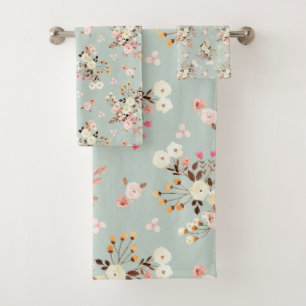 Bouquet de fleurs d'aquarelle rustique Motif à Sag