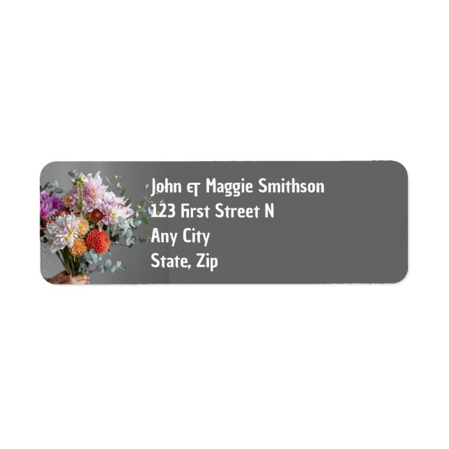 Bouquet de fleurs de jardin Floral Plutôt (Devant)