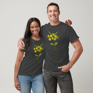Bouquet de fleurs jaunes chaudes T-shirts esthétiq