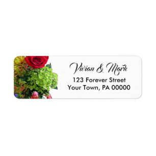 Bouquet de jardin frais Retourner l'adresse Étique