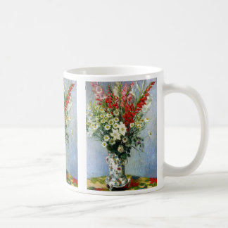Bouquet de MONET de tasse de café de Gladiolas