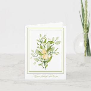 Bouquet de pays Carte de voeux pliée personnalisée
