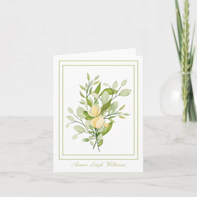 Bouquet de pays Carte de voeux pliée personnalisée (Devant)
