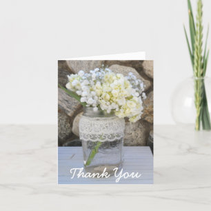 Bouquet de pot Mason Merci