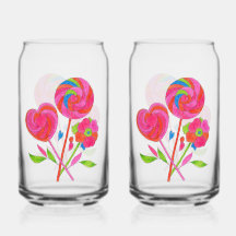 Bouquet de sucettes en verre