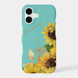 Bouquet de tournesol or sur Sky Blue