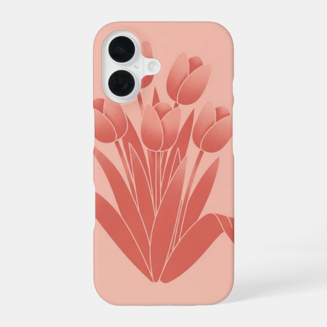 Bouquet de Tulipes Vintage iPhone 16 Case (Back)