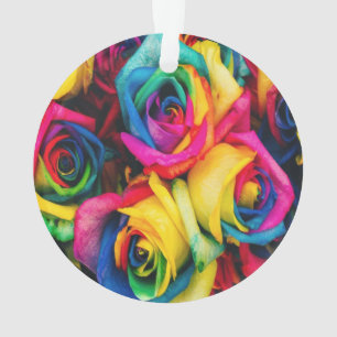 Bouquet des Roses arc-en-ciel