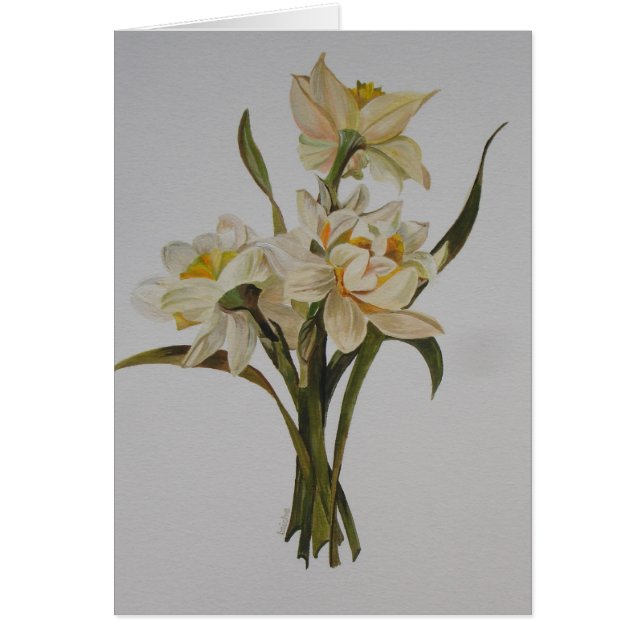 Bouquet Double Narcissi Art Floral (Devant)