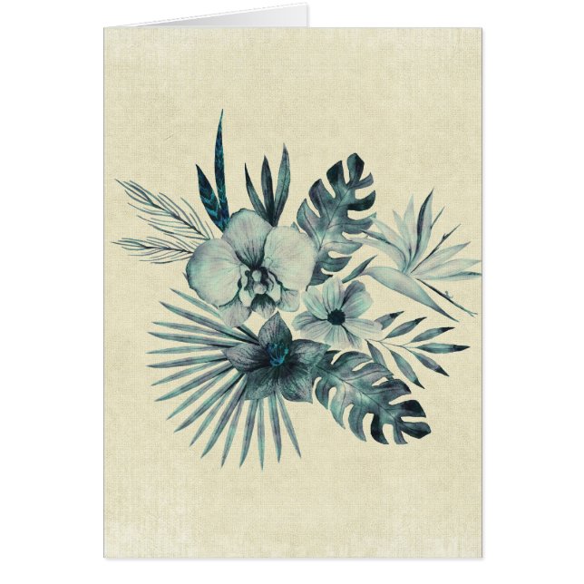 Bouquet feuille tropical (Devant)