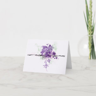 Bouquet floral Abstrait - Carte de note