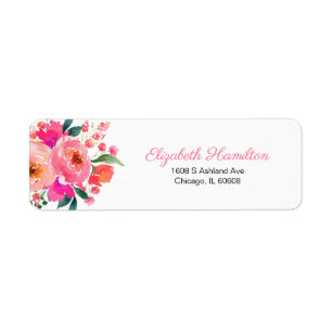 Bouquet Floral Aquarelle Rose Clair Élégant