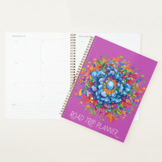 Bouquet floral bleu aquarelle vibrant