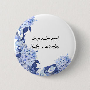 Bouquet floral blooming garden 2 inch round button