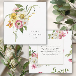 Bouquet Floral de Printemps Invitation pour la Fêt