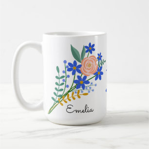 Bouquet floral Mug personnalisé