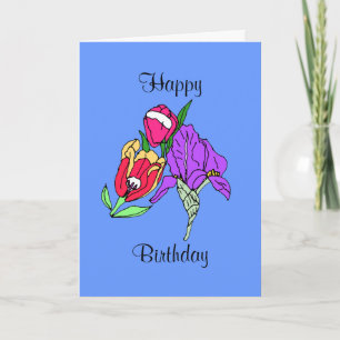 bouquet, Happy, Birthday Card