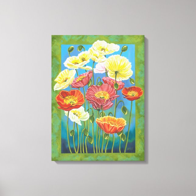 Bouquet in Border I Canvas Print (Front)