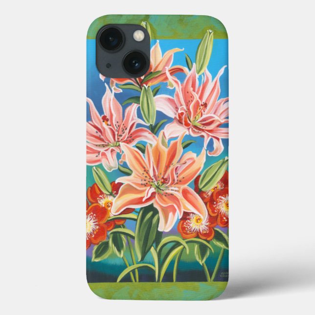 Bouquet in Border II Case-Mate iPhone Case (Back)